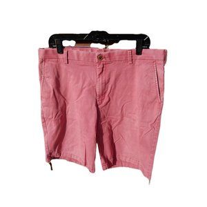 Izod Saltwater Stretch Men's Casual Salmon Pink Chino Style Shorts Size 36